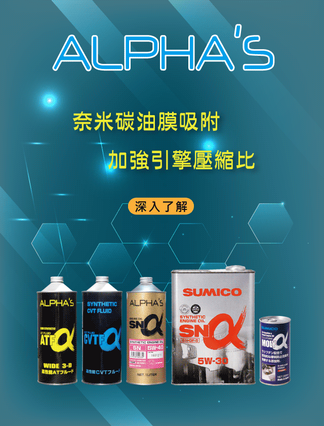 ALPHA'S 潤滑油